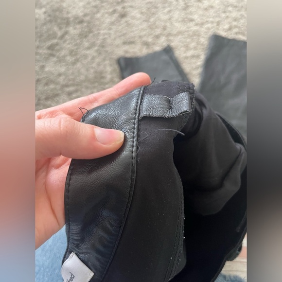 Wilfred Melina High Waisted Straight Leg Black Vegan Leather Pants Women Size 4 - Picture 13 of 14